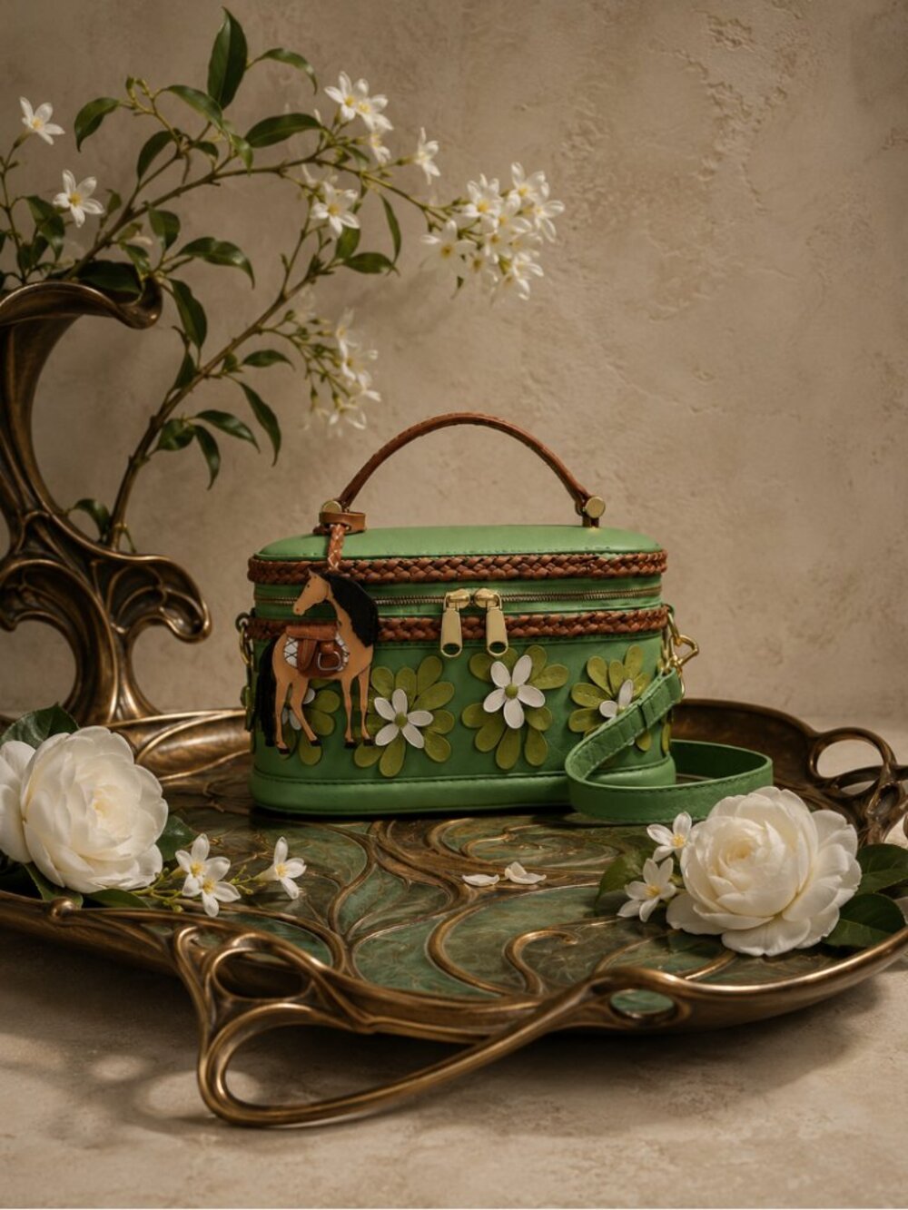 Radley London Lunar New Year SS26 Year of the Horse Green Leather Crossbody NWT - Picture 8 of 16